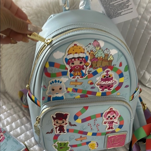 Pop Candy Land Themed Backpack - Light Blue main image 7